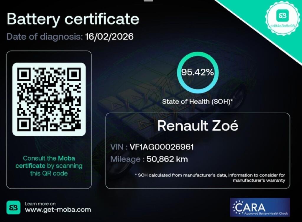 Renault Zoe Intens 80 kW R110 Batería 50kWh Segunda mano